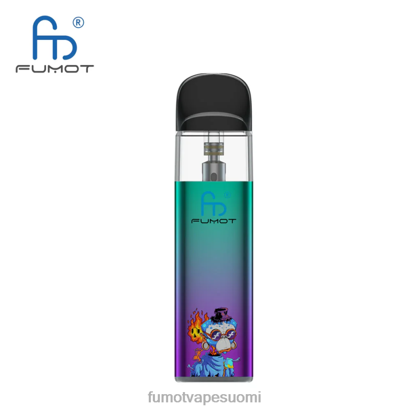 Fumot Suomi | vihreä-violetti 8X48Z551 tpd-yhteensopiva tyhjä vape-sarja (1 kpl) Fumot Dazzle Lite