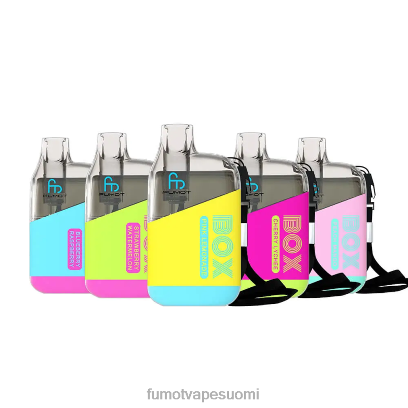 Fumot Vape Suomi | vaaleanpunainen limonadi 8X48Z352 laatikko 10000 kertakäyttöinen vape pod - 20ml (1 kpl) Fumot Tornado